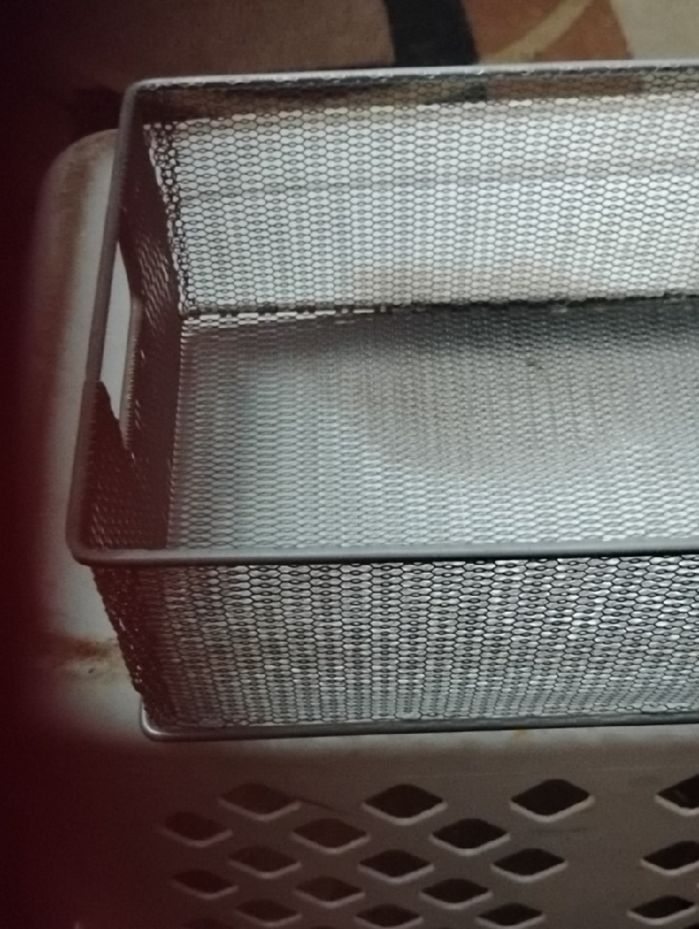 Source Unknown Metal Mesh Storage Basket in Gray